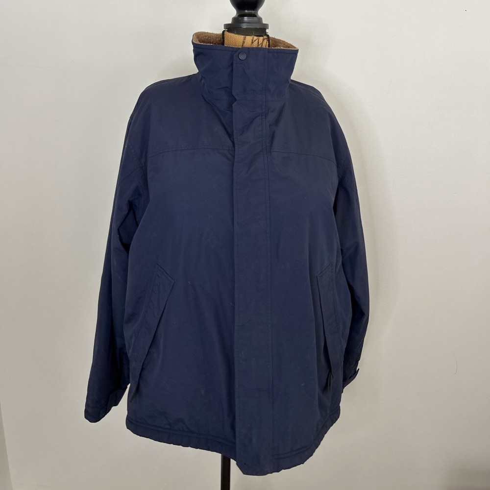 L.L. Bean Men's Navy Raincoat
